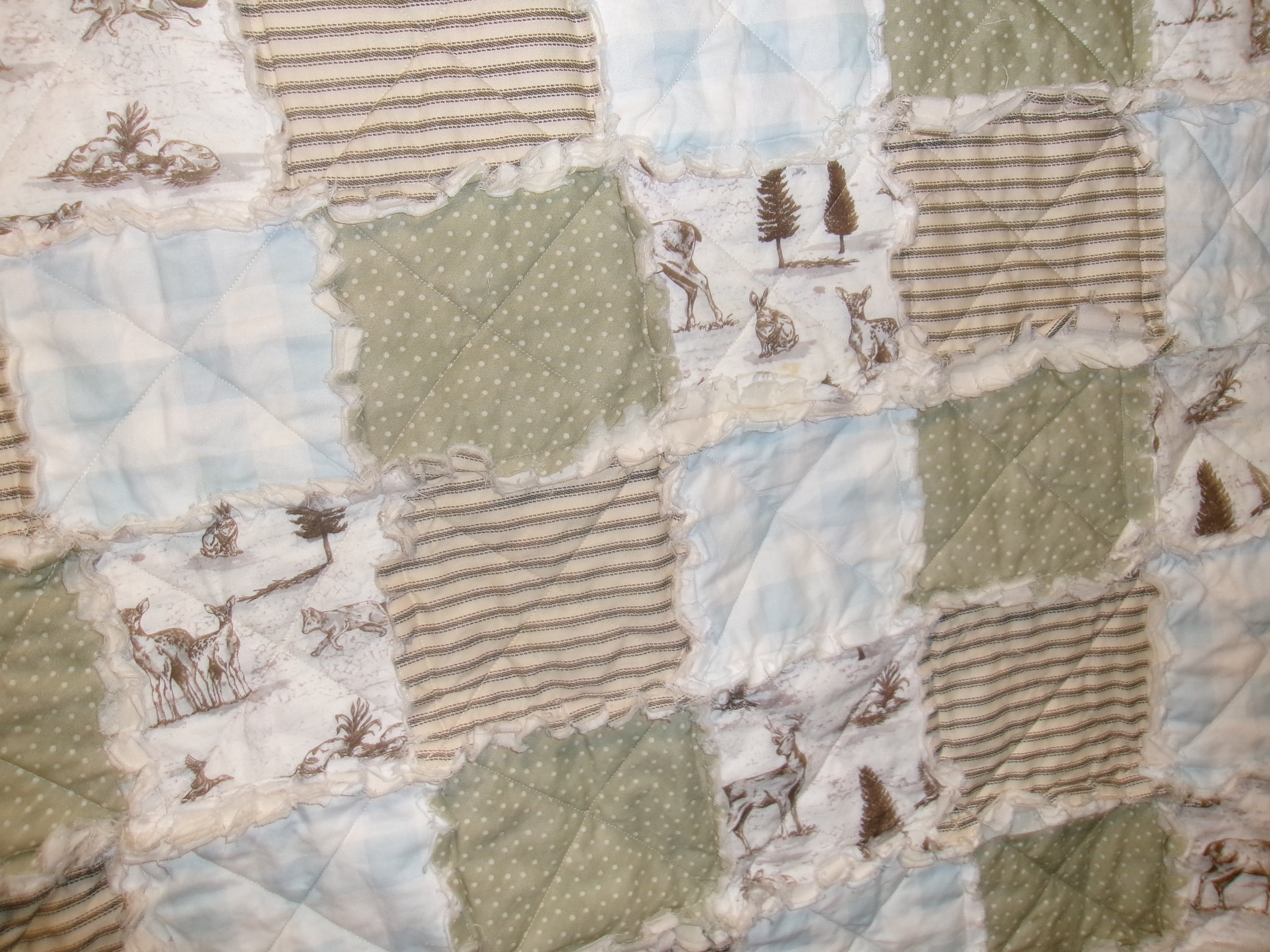 Baby rag quilt