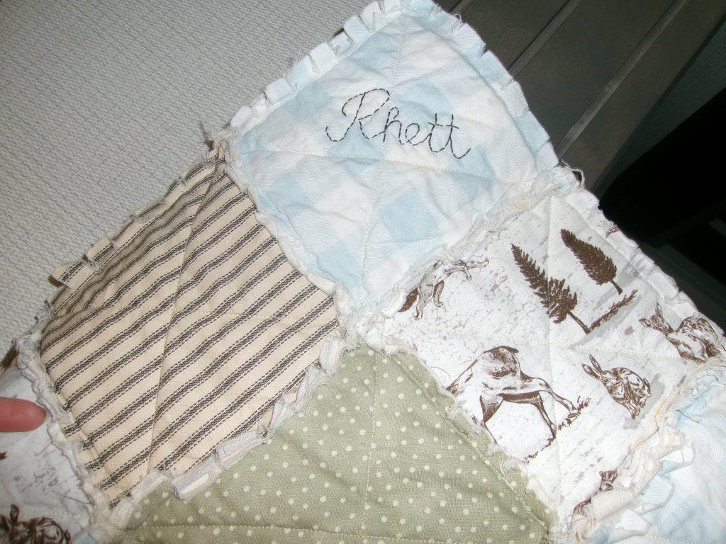 Baby rag quilt